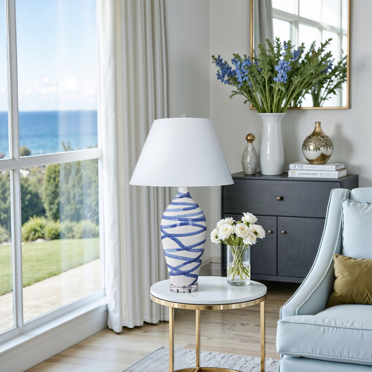 Blue Stratus Lamp – Bradburn Home