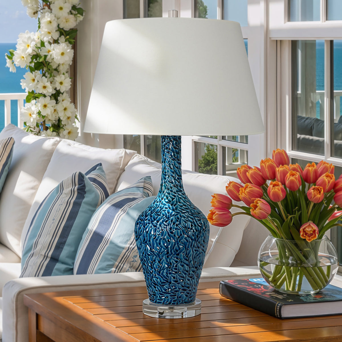 Carlsbad Blue Lamp