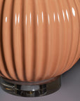 Mesa Peach Ribbed Lamp