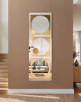 Italian Mirror With Circle Decor