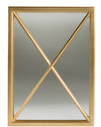 Gold Leaf Cross Mirror