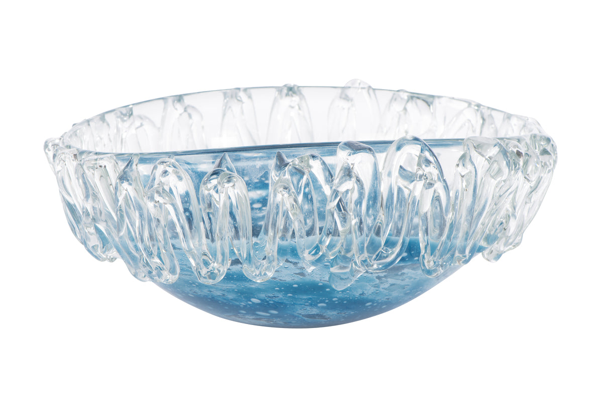 Fancy Glass Oval Bowl