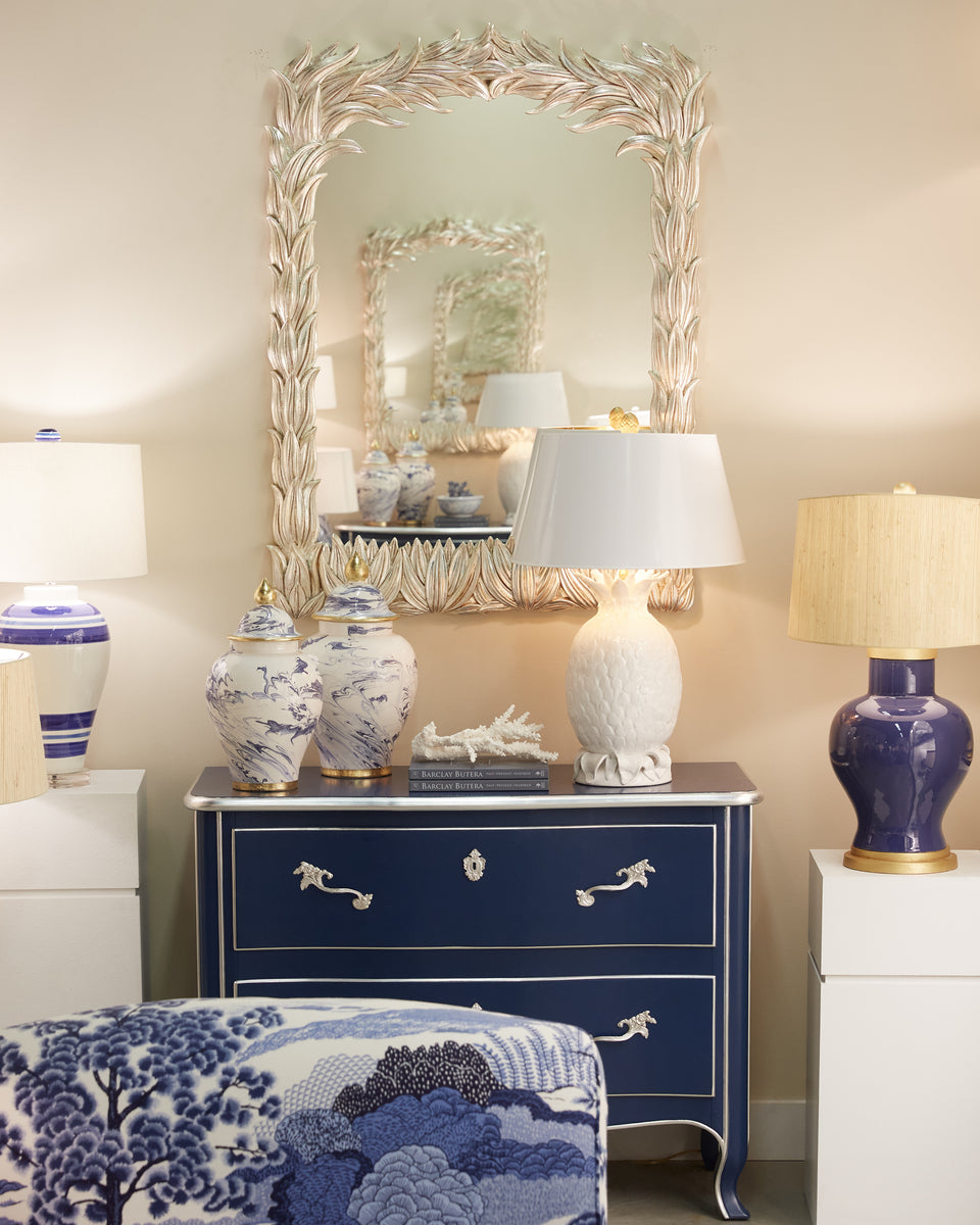 Italian Leaf Framed Mirror