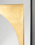 Italian Mirror With Circle Decor