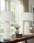 Kona Palm Blanc Lamp
