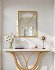 Gold Leaf Cross Mirror