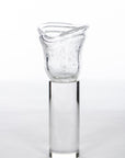 Glass Flower Bulb Candle Holder