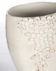 White Crackle Vase