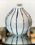 Gray & Blue Hand Formed Vase