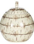 Large Bamboo Round Jar