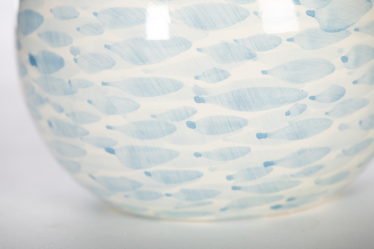 Small Blue And White Jar