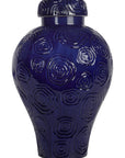 Cobalt Blue Temple Jar