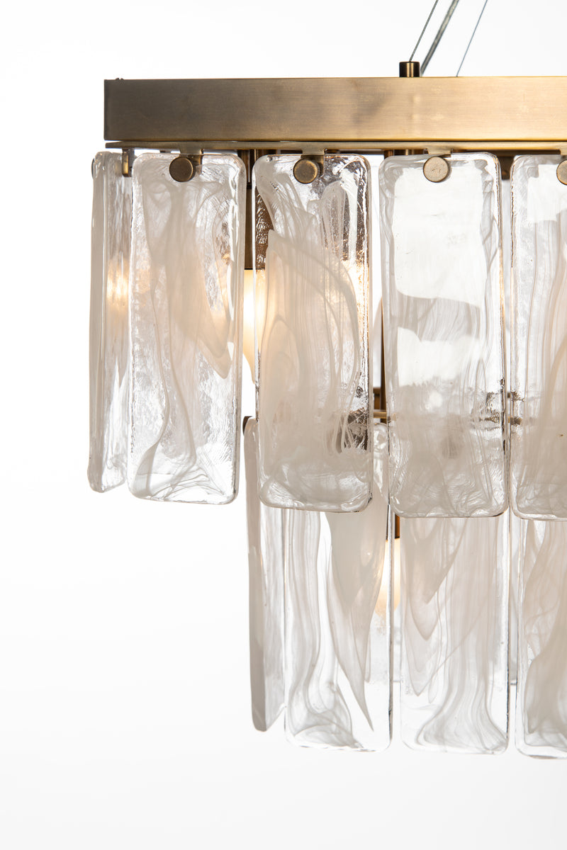 Tiered Glass Chandelier