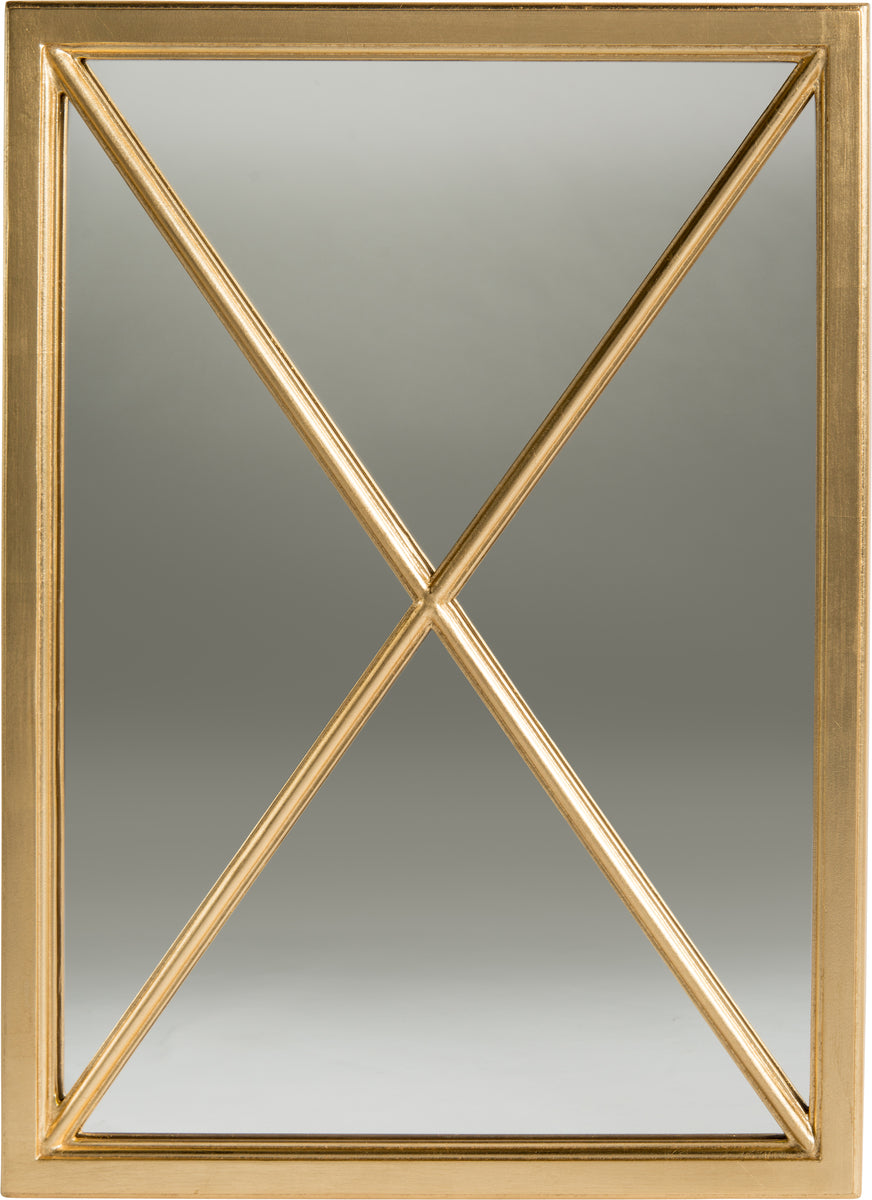 Gold Leaf Cross Mirror