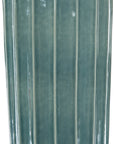 Tall Ridged Ceramic Vase