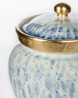 Medium Blue And White Jar