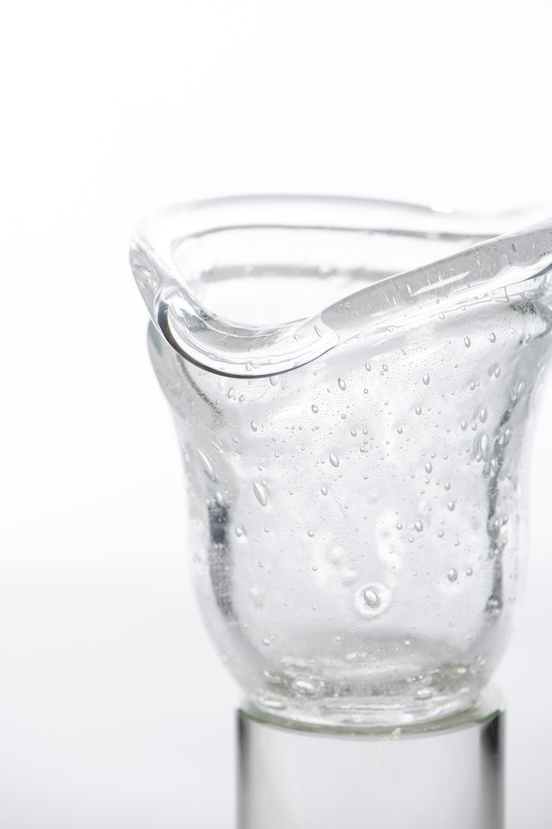 Glass Flower Bulb Candle Holder