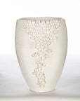 White Crackle Vase