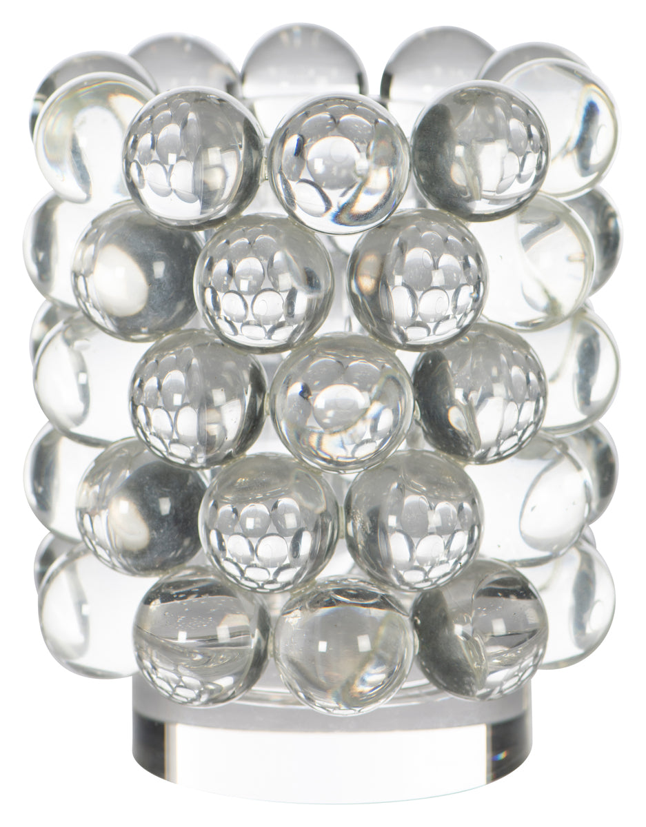 Bubble Glass Column Candle Holder