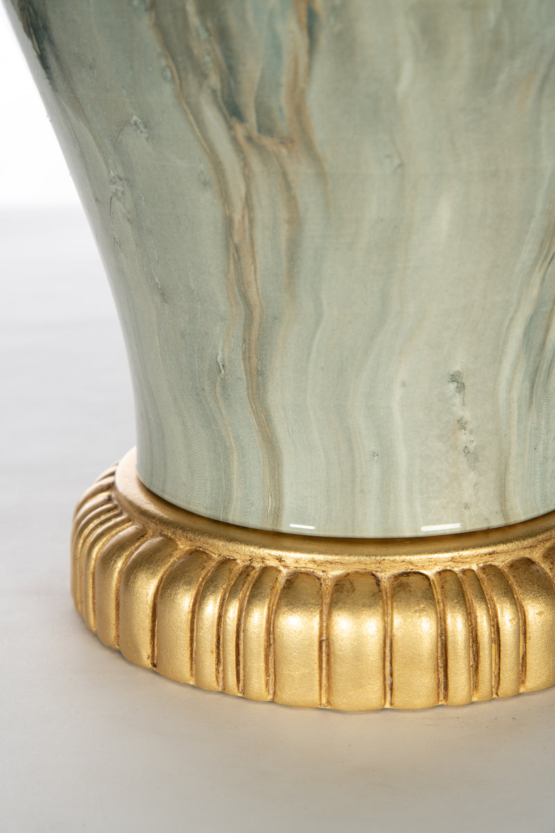 Green Marbled Mei Ping Lamp