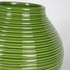 Ribbed Green Vase