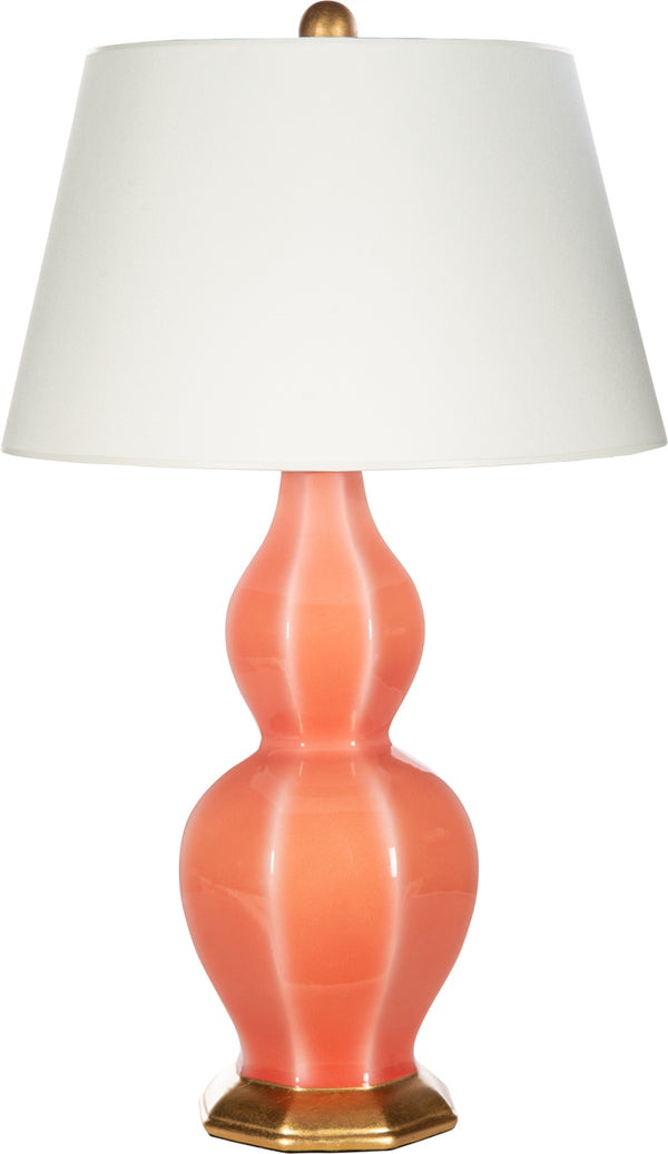 Coral colored bedside lamps discount