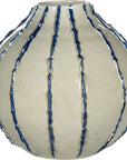 Gray & Blue Hand Formed Vase