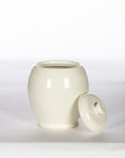 Large White Ceramic Jar