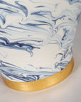 Small Marina Blue Marble Temple Jar