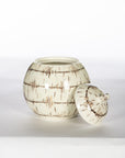 Large Bamboo Round Jar