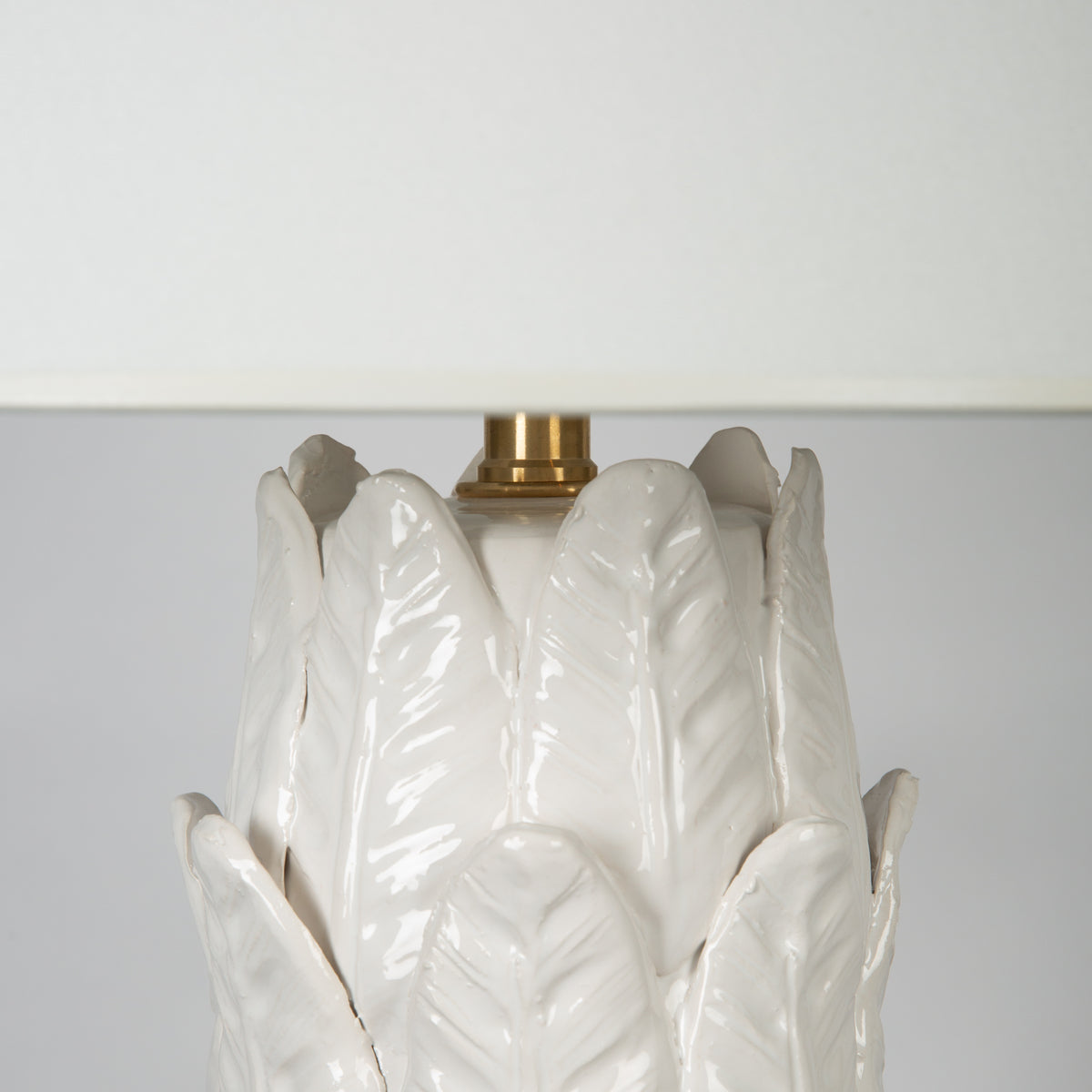 Kona Palm Blanc Lamp