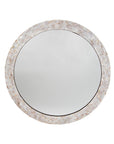 White Mother Of Pearl Mirror