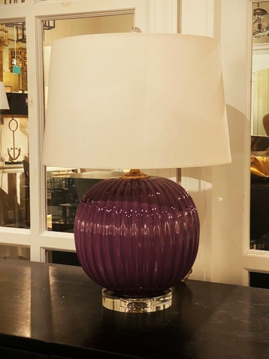 Fire &amp; Ice Ribbed Lamp