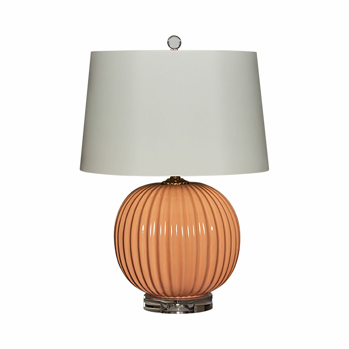 Mesa Peach Ribbed Lamp