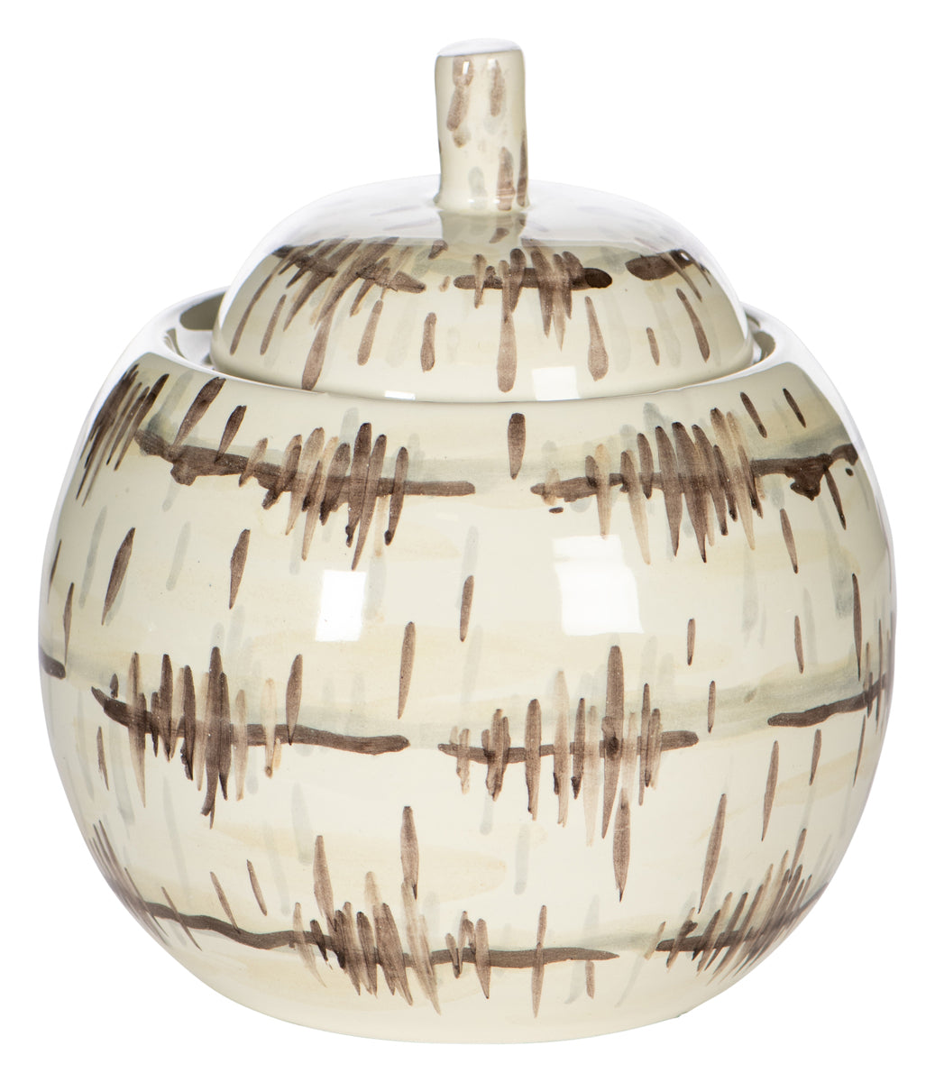 Small Bamboo Round Jar