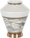 Glass Vase With Marble Motif