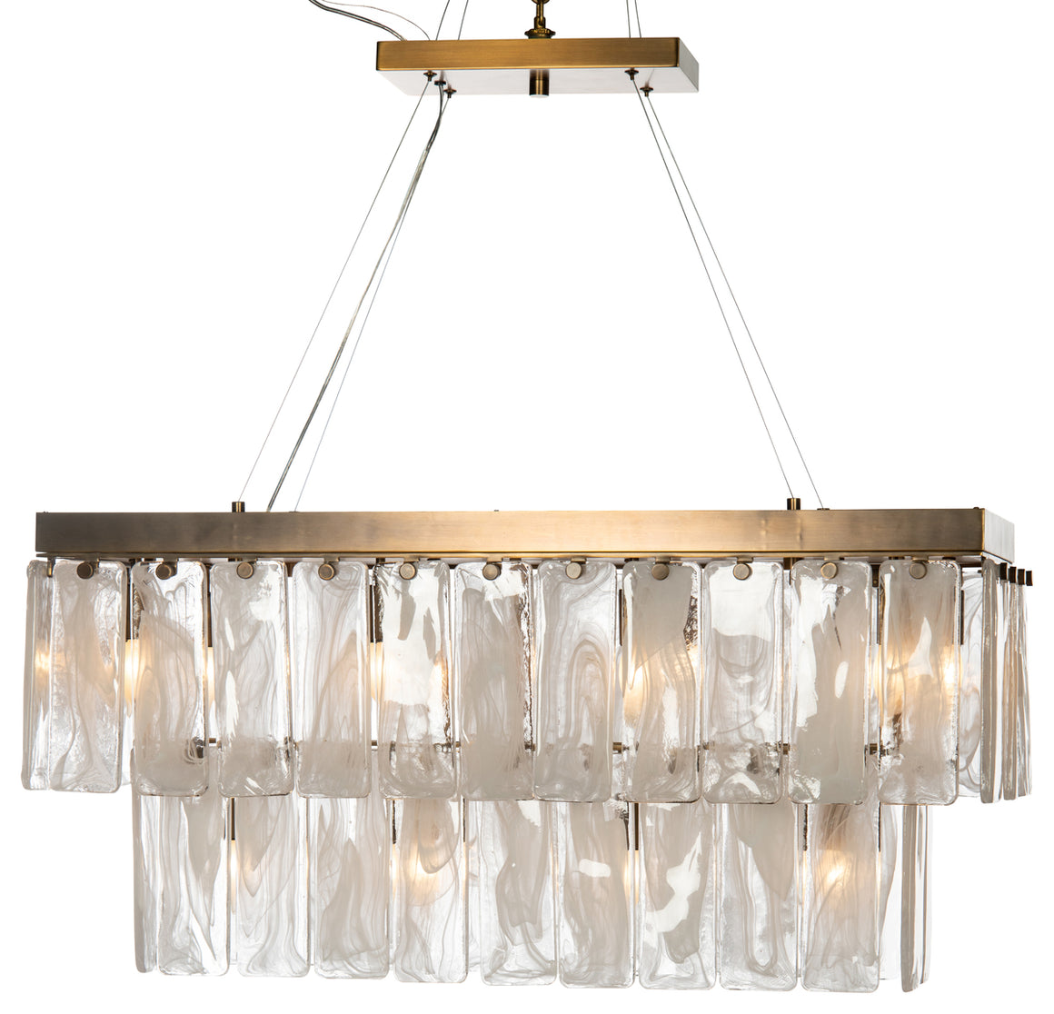 Tiered Glass Chandelier