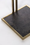 Shagreen W/Brass Side Table