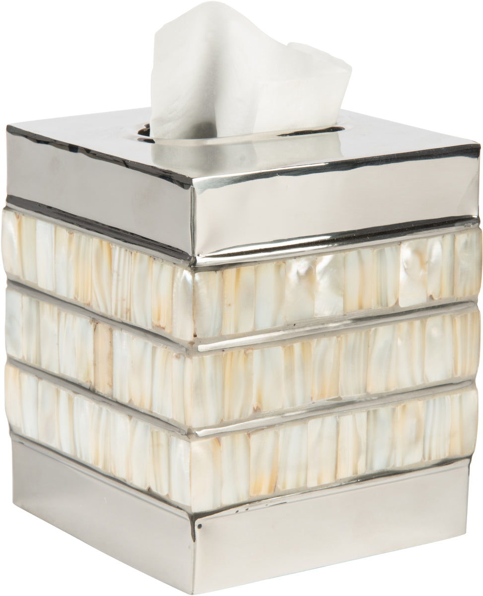 Bone - Nickel Tissue Box Cover