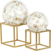 Set Of Two Mother Of Pearl Balls