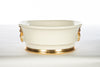 White & Gold Center Piece Bowl