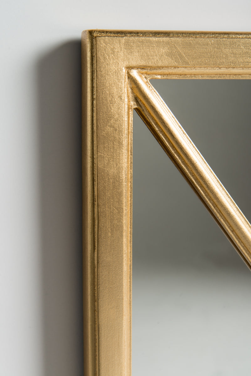 Gold Leaf Cross Mirror - Bradburn Home