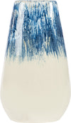 Blue And White Oval Vase