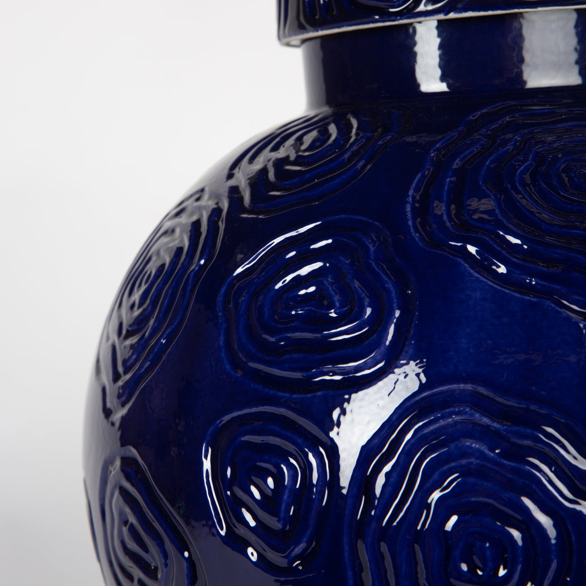 Cobalt Blue Temple Jar