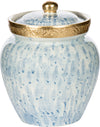 Medium Blue And White Jar
