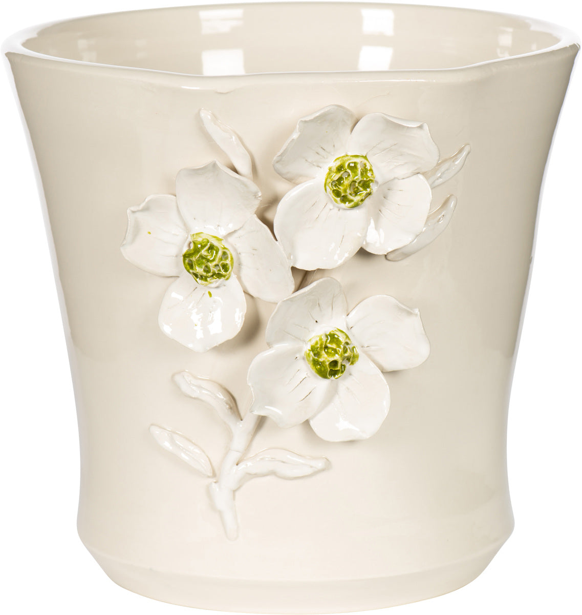 CHANEL, Accents, White Flower In Glass Vase