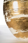 Egg Shaped Gold & White Vase