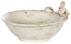 White Ceramic Bird Bowl