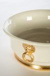 White & Gold Center Piece Bowl