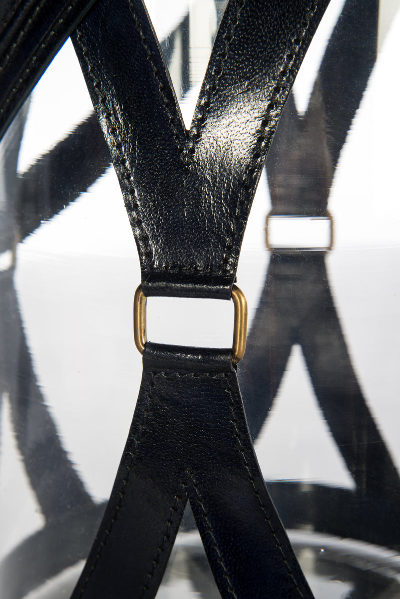 Small Leather Hurricane With Handle